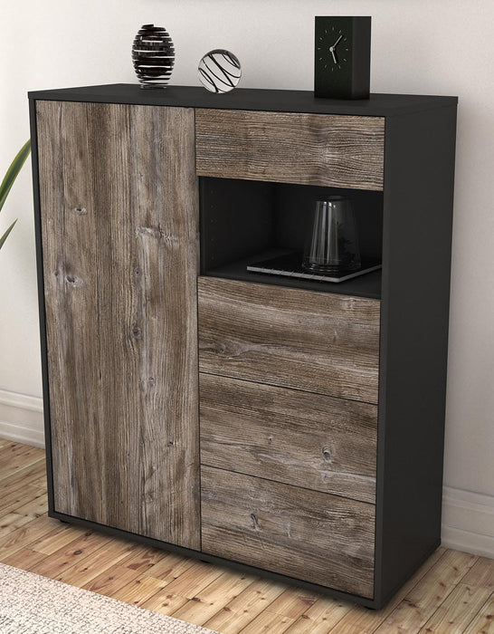 Highboard Lavinia, Treibholz Seite (92x108x35cm) - Dekati GmbH