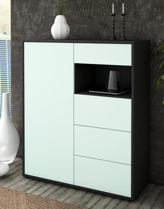 Highboard Lavinia, Mint Seite (92x108x35cm) - Dekati GmbH