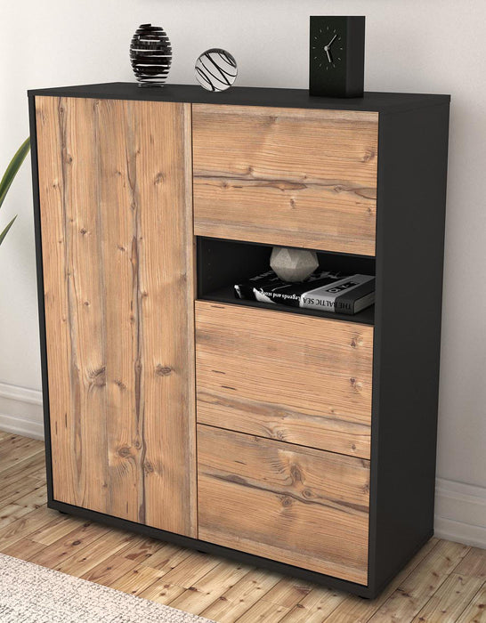 Highboard Leana, Pinie Seite (92x108x35cm) - Dekati GmbH