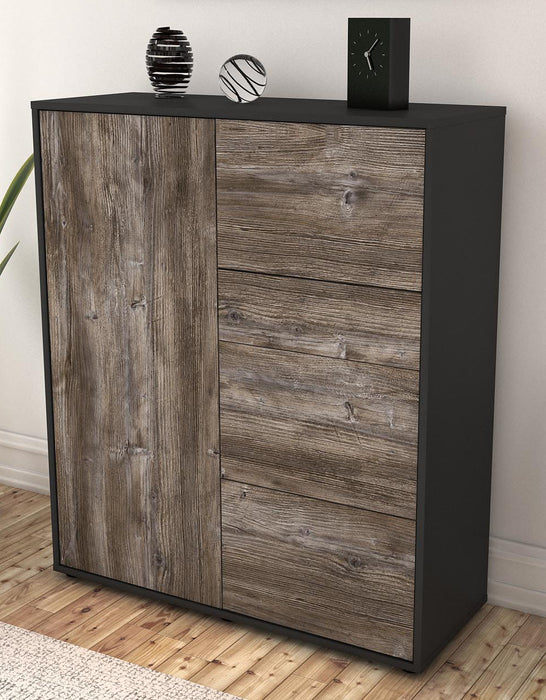 Highboard Leandra, Treibholz Seite (92x108x35cm) - Dekati GmbH