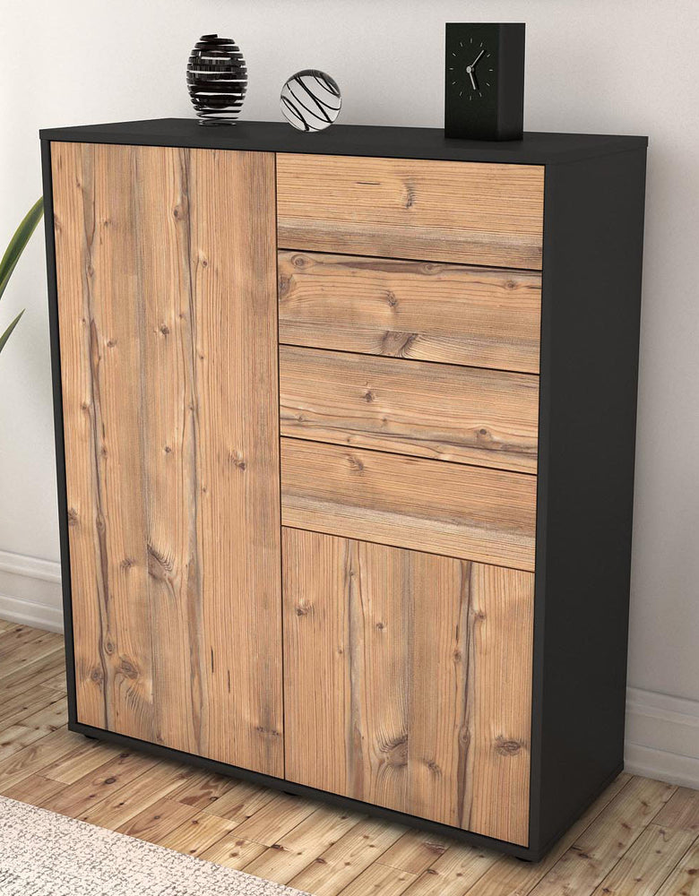 Highboard Leonora, Pinie Seite (92x108x35cm) - Dekati GmbH