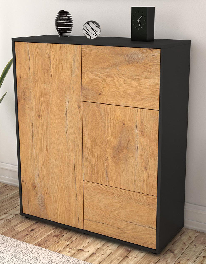 Highboard Lia, Eiche Seite (92x108x35cm) - Dekati GmbH