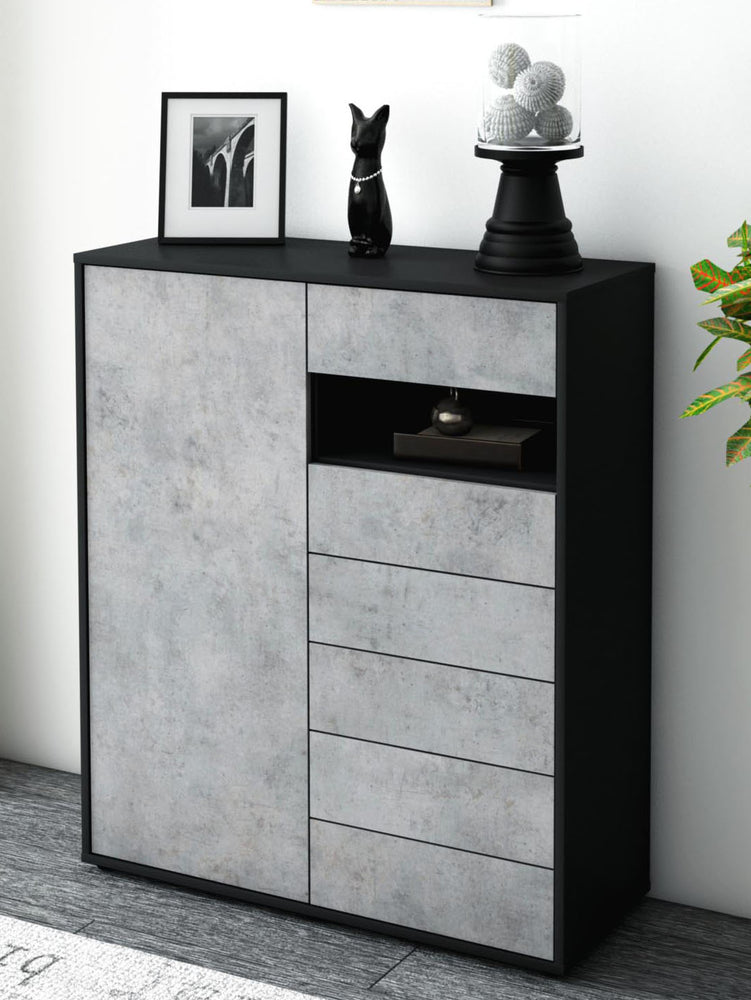 Highboard Lola, Beton Seite (92x108x35cm) - Dekati GmbH