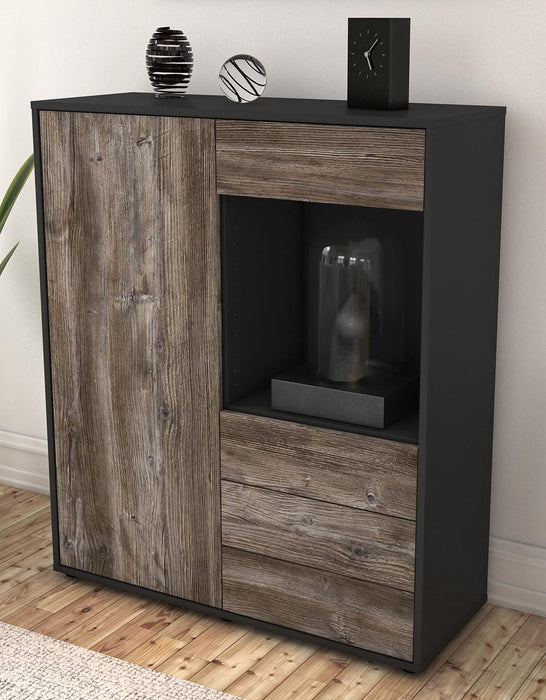 Highboard Lorella, Treibholz Seite (92x108x35cm) - Dekati GmbH