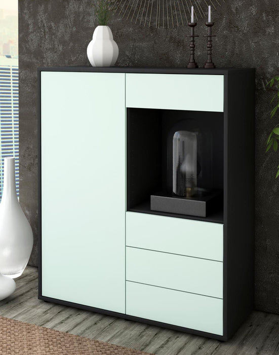 Highboard Lorella, Mint Seite (92x108x35cm) - Dekati GmbH