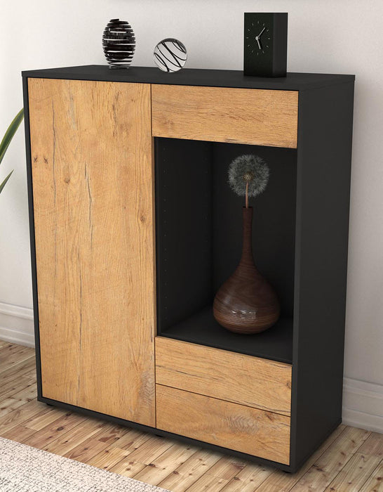 Highboard Lorena, Eiche Seite (92x108x35cm) - Dekati GmbH