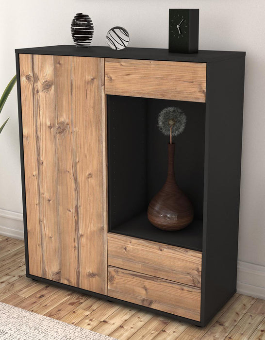 Highboard Lorena, Pinie Seite (92x108x35cm) - Dekati GmbH