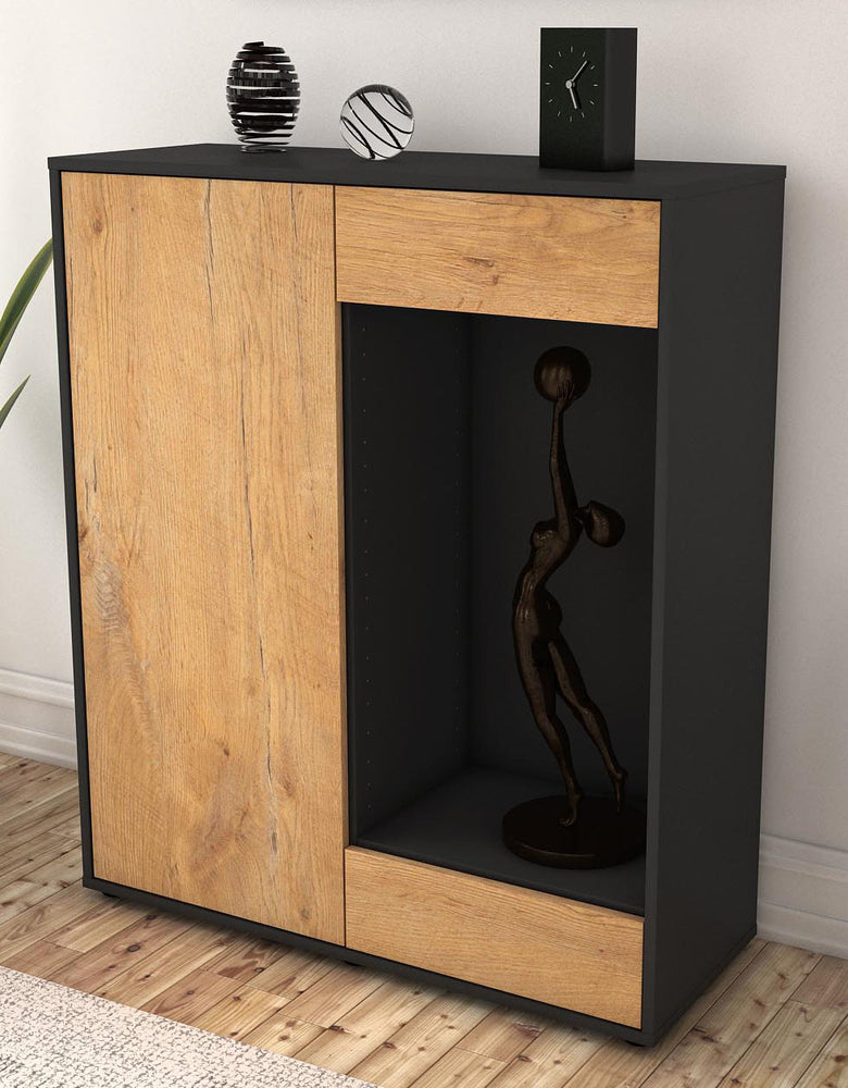 Highboard Lorenza, Eiche Seite (92x108x35cm) - Dekati GmbH