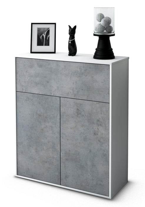 Highboard Giulia, Beton Studio (92x108x35cm) - Dekati GmbH