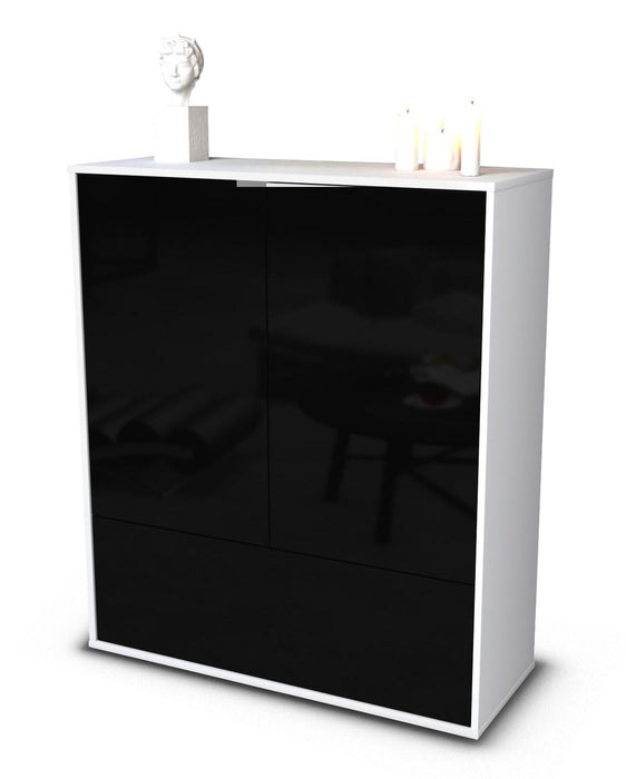 Highboard Grazia, Schwarz Studio (92x108x35cm) - Dekati GmbH