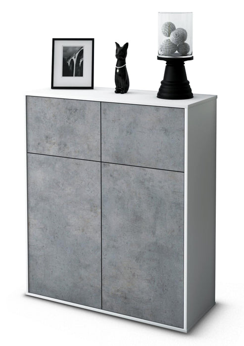 Highboard Greta, Beton Studio (92x108x35cm) - Dekati GmbH