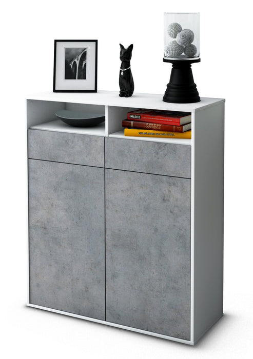 Highboard Ilaria, Beton Studio (92x108x35cm) - Dekati GmbH