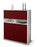 Highboard Jasmin, Bordeaux Studio (92x108x35cm) - Dekati GmbH