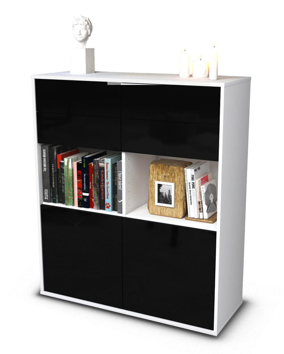 Highboard Joelina, Schwarz Studio (92x108x35cm) - Dekati GmbH