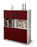 Highboard Joelina, Bordeaux Studio (92x108x35cm) - Dekati GmbH