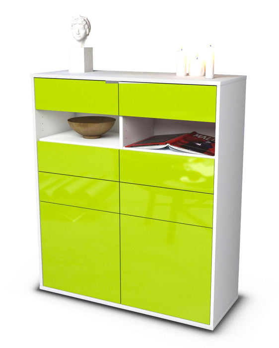 Highboard Jolina, Grün Studio (92x108x35cm) - Dekati GmbH