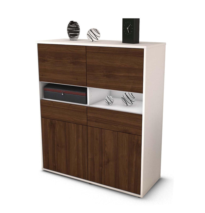 Highboard Josefina, Walnuss Studio (92x108x35cm) - Dekati GmbH