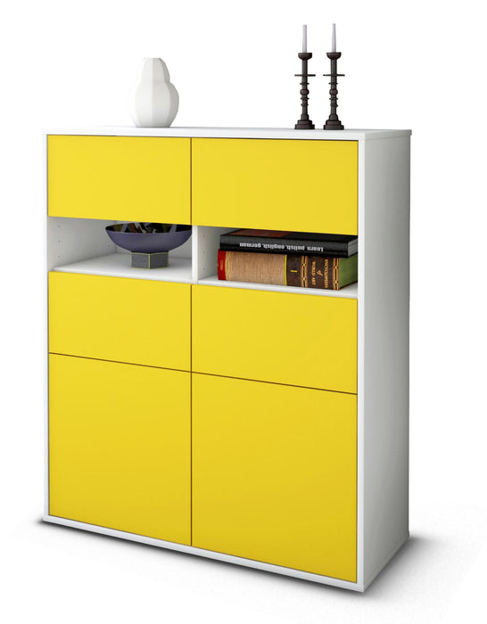 Highboard Karlotta, Gelb Studio (92x108x35cm) - Dekati GmbH