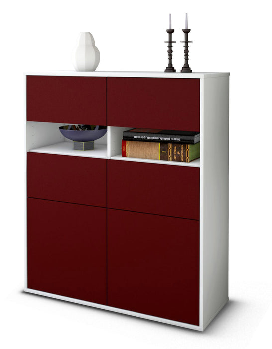 Highboard Karlotta, Bordeaux Studio (92x108x35cm) - Dekati GmbH