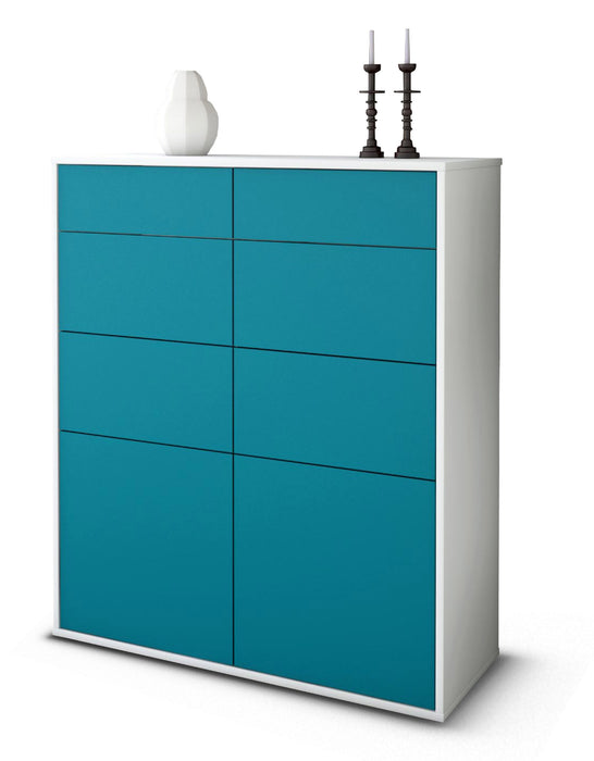 Highboard Katia, Türkis Studio (92x108x35cm) - Dekati GmbH