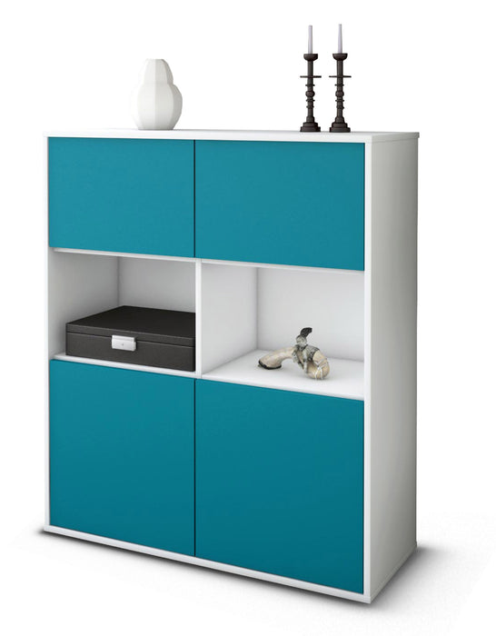 Highboard Katyna, Türkis Studio (92x108x35cm) - Dekati GmbH