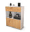 Highboard Ketty, Eiche Studio (92x108x35cm) - Dekati GmbH