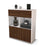 Highboard Ketty, Walnuss Studio (92x108x35cm) - Dekati GmbH