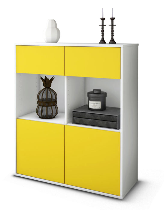 Highboard Ketty, Gelb Studio (92x108x35cm) - Dekati GmbH