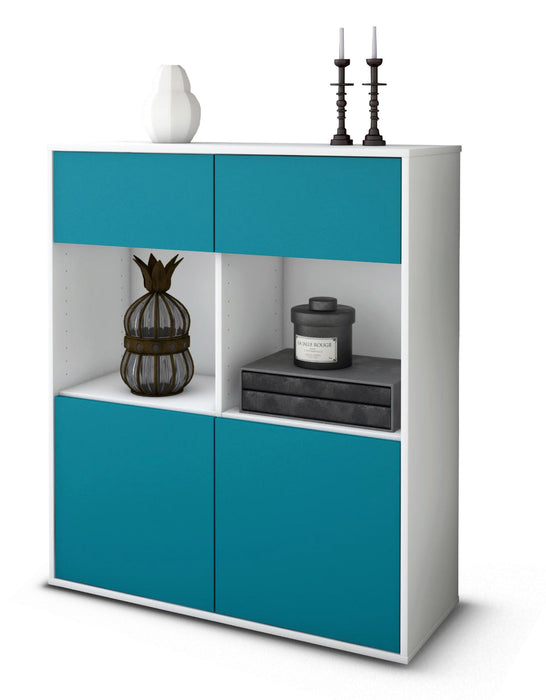 Highboard Ketty, Türkis Studio (92x108x35cm) - Dekati GmbH