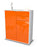 Highboard Kiara, Orange Studio (92x108x35cm) - Dekati GmbH