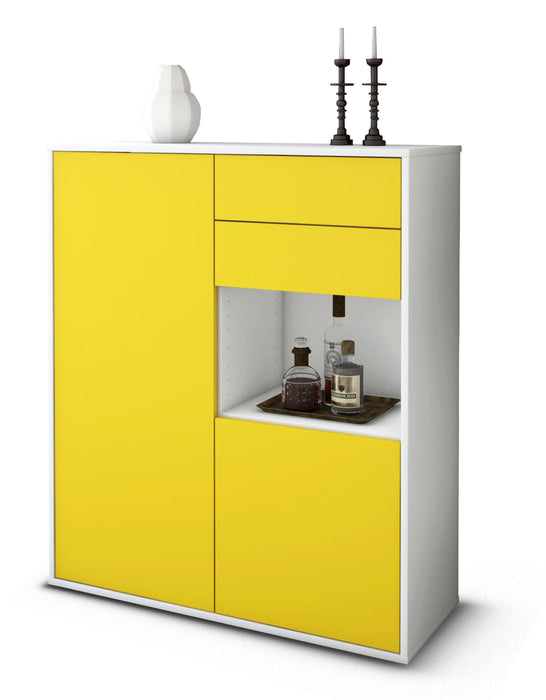 Highboard Leona, Gelb Studio (92x108x35cm) - Dekati GmbH