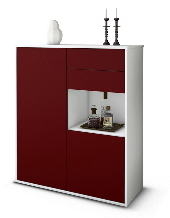 Highboard Leona, Bordeaux Studio (92x108x35cm) - Dekati GmbH