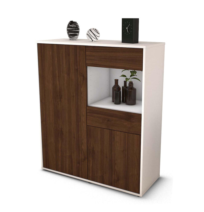 Highboard Leoni, Walnuss Studio (92x108x35cm) - Dekati GmbH