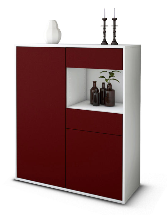 Highboard Leoni, Bordeaux Studio (92x108x35cm) - Dekati GmbH