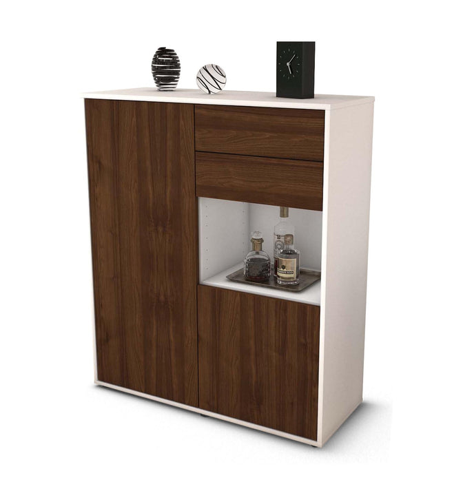 Highboard Lilia, Walnuss Studio (92x108x35cm) - Dekati GmbH