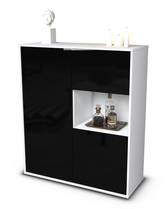 Highboard Lilia, Schwarz Studio (92x108x35cm) - Dekati GmbH