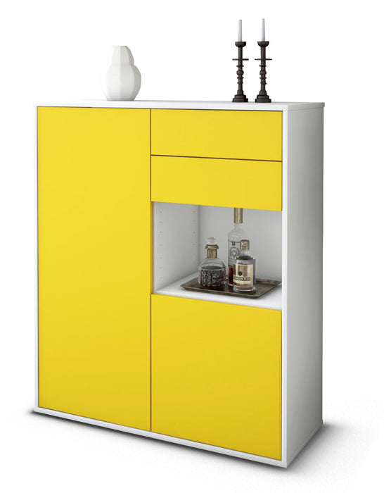 Highboard Lilia, Gelb Studio (92x108x35cm) - Dekati GmbH