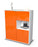 Highboard Liridona, Orange Studio (92x108x35cm) - Dekati GmbH