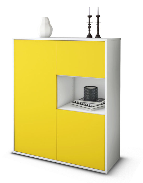 Highboard Liridona, Gelb Studio (92x108x35cm) - Dekati GmbH