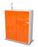 Highboard Loana, Orange Studio (92x108x35cm) - Dekati GmbH