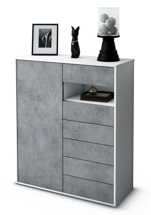 Highboard Lola, Beton Studio (92x108x35cm) - Dekati GmbH