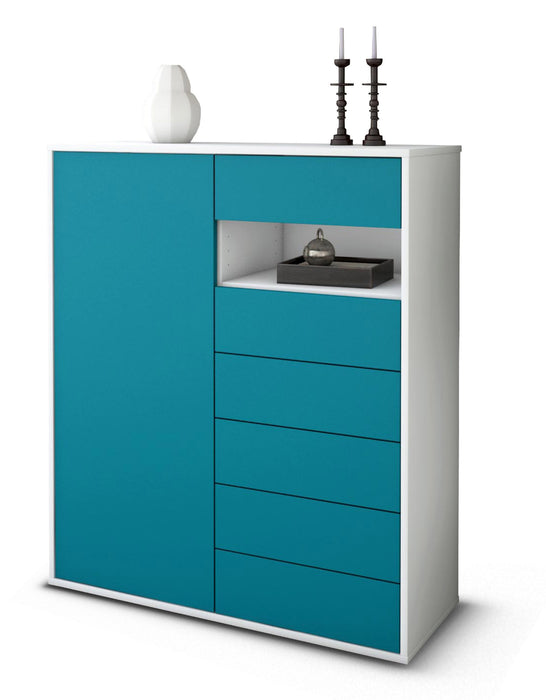 Highboard Lola, Türkis Studio (92x108x35cm) - Dekati GmbH