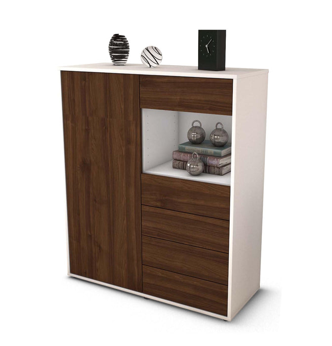 Highboard Loredana, Walnuss Studio (92x108x35cm) - Dekati GmbH