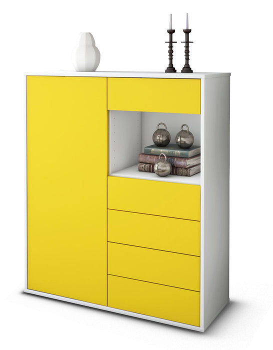 Highboard Loredana, Gelb Studio (92x108x35cm) - Dekati GmbH