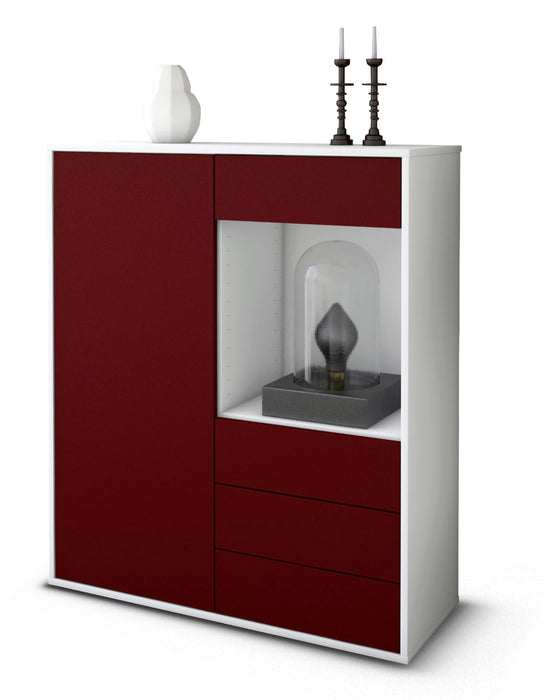 Highboard Lorella, Bordeaux Studio (92x108x35cm) - Dekati GmbH