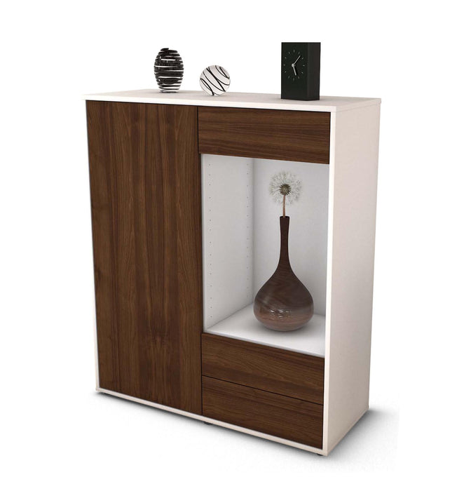 Highboard Lorena, Walnuss Studio (92x108x35cm) - Dekati GmbH