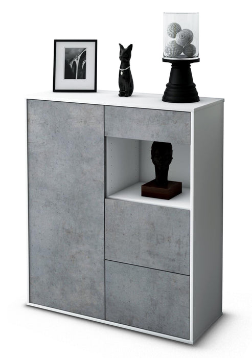 Highboard Lucia, Beton Studio (92x108x35cm) - Dekati GmbH