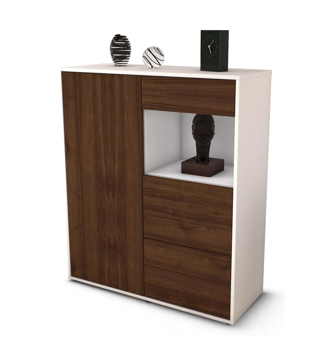 Highboard Lucia, Walnuss Studio (92x108x35cm) - Dekati GmbH