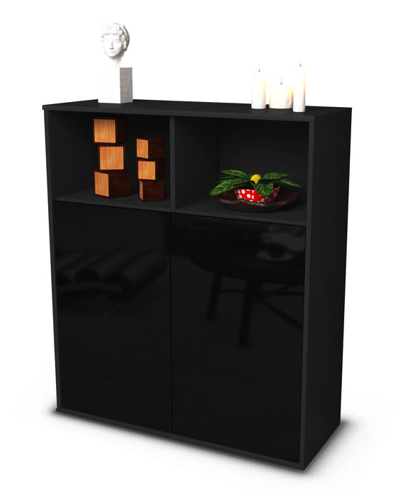 Highboard Giovanna, Schwarz Studio (92x108x35cm) - Dekati GmbH