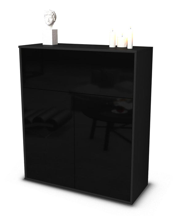 Highboard Giulia, Schwarz Studio (92x108x35cm) - Dekati GmbH